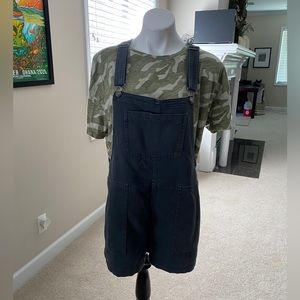 Aerie size Large gray overall shorts. Like new.
